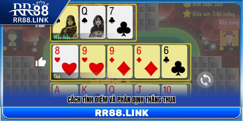 Phương pháp so bài và xác định kết quả trong luật bài mậu binh